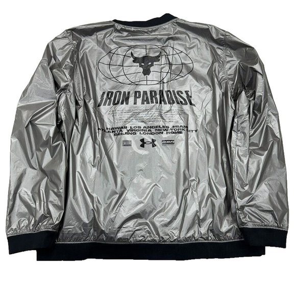 Under Armour Project Rock Bomber Jacket 3XL UA‎ Disrupt Gym Mens $160 - Picture 1 of 14